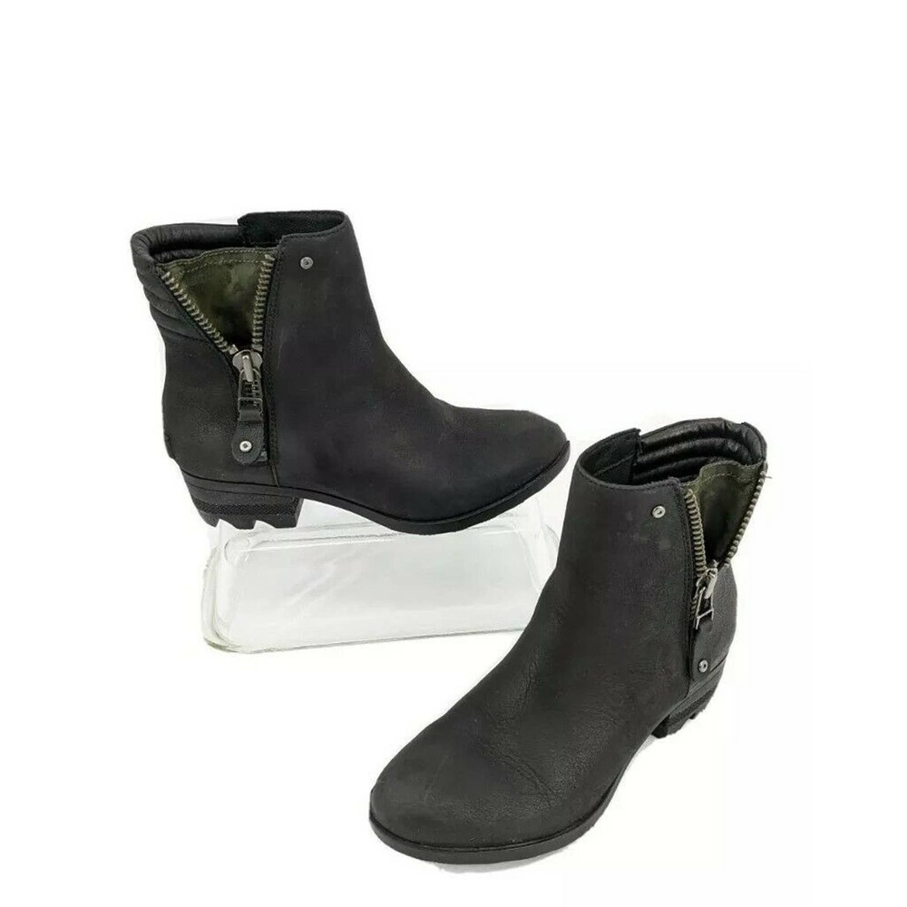 Sorel Danica Waterproof Booties Ankle Camo Zip